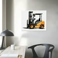 thumbnail image 3 of Nawypu Forklift Truck Print Watercolor Construction Lift Truck Paintings Canvas Wall Art 12x12 Construction Vehicle Poster Canvas Boys Nursery Artwork Ready to Hang Home Playroom Decor (Framed), 3 of 4