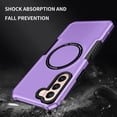 thumbnail image 2 of Magnetic Phone Case for Samsung Galaxy S22+ Plus (Not S22) Compatible with Magsafe, Military-Grade Shockproof Case with Built-in Magnet Circle for Samsung Galaxy S22 Plus, MS Purple, 2 of 9