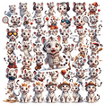 thumbnail image 2 of LUUFILx 50pcs Cute Little Tiger Puzzle Animal Stickers Stationery Sticker Kids Collection Water Bottle Laptop Journals, 2 of 9