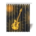 thumbnail image 1 of Cortina de ducha de Tela Impermeable ABPHQTO con Guitarra Sol Tribal 150x180 cm, 1 of 2