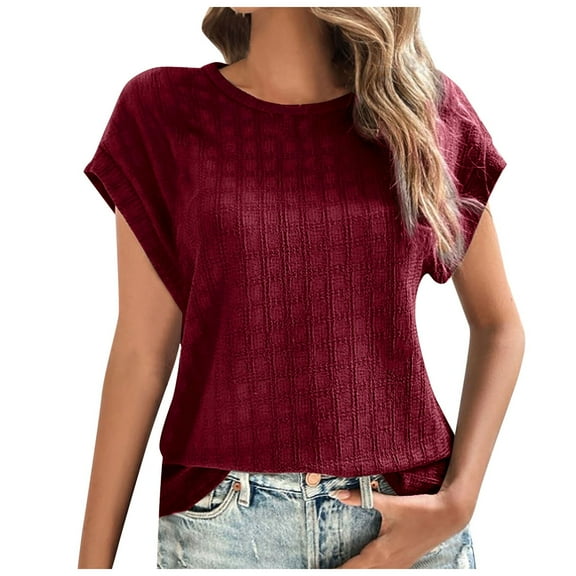 Women Blouses Christmas Sweater Women Sleeve Crop Top Woman Business Shirts Set Tee Shirts Set Shirt Long Sleeve Blouse Dressy Womens plus V N L Three Quarter Top Long Thin Red 2XL