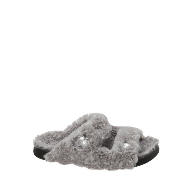 Dearfoams Women's Double Strap Slide Slippers