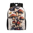 thumbnail image 1 of Disketp Cute Forest Mushrooms Mochila Unisex de Apertura Lateral Completa, Mochila para Laptop para Escuela, Trabajo y Viajes, 1 of 8