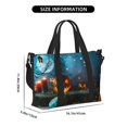 thumbnail image 2 of Travel Duffle Bag Spooky Halloween Travel Tote Bags Carry on Luggage Waterproof Weekender Bags with Top Handle Adjustable Shoulde Strap for Travel Gym, 2 of 5