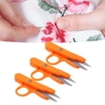 thumbnail image 3 of Tijeras 3 Uds Tijeras De Ganchillo Hoja Incisiva Ligeras Portátiles Color Naranja Mini Tijeras De Acero Inoxidable Para Bordar, 3 of 7