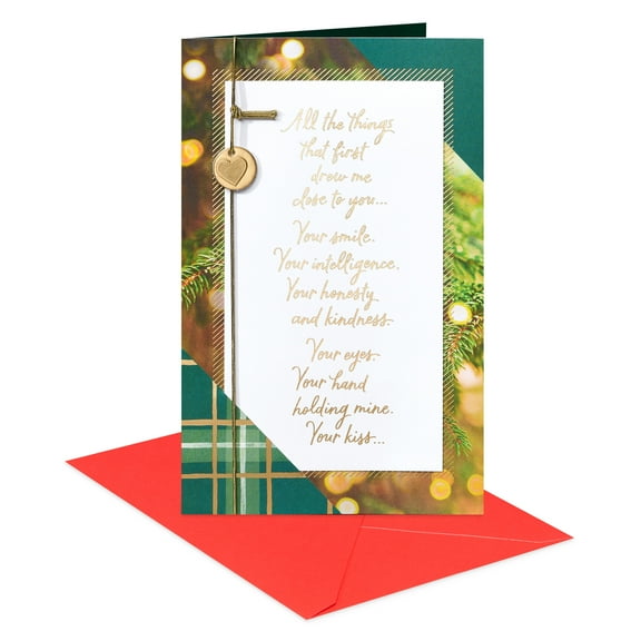 American Greetings Romantic Christmas Card (Love Most About You)