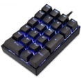 thumbnail image 1 of Motospeed Numeric Keypads, Keyboard USB Wired Numeric Mechanical Keyboard 21 Keys Blue Backlight, OUTEMU Red Switch for Laptop/Cashier Desk/Bank/Stock Exchange, 1 of 8
