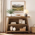 thumbnail image 3 of Solid Wood Console Table, 47.24" Farmhouse Entryway Table with Storage Shelves, 3-Tier Sofa Table Behind the Couch for Hallway, Living Room, Foyer, Entrance, 3 of 7