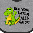 thumbnail image 4 of Inktastic See You Later Alligator Boys or Girls Baby Bib, 4 of 4