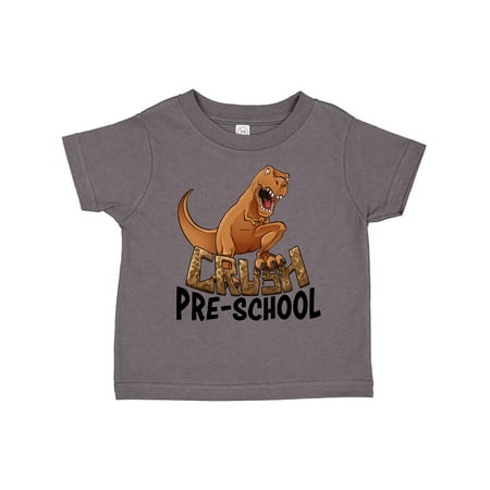 

Inktastic Crush Pre-School Roaring Dinosaur Gift Toddler Boy or Toddler Girl T-Shirt