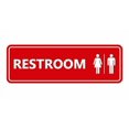 thumbnail image 2 of Signs ByLITA Panneau de Toilette Standard pour Tous Types (Rouge/jaune) - Moyen 1 Pack, 2 of 4