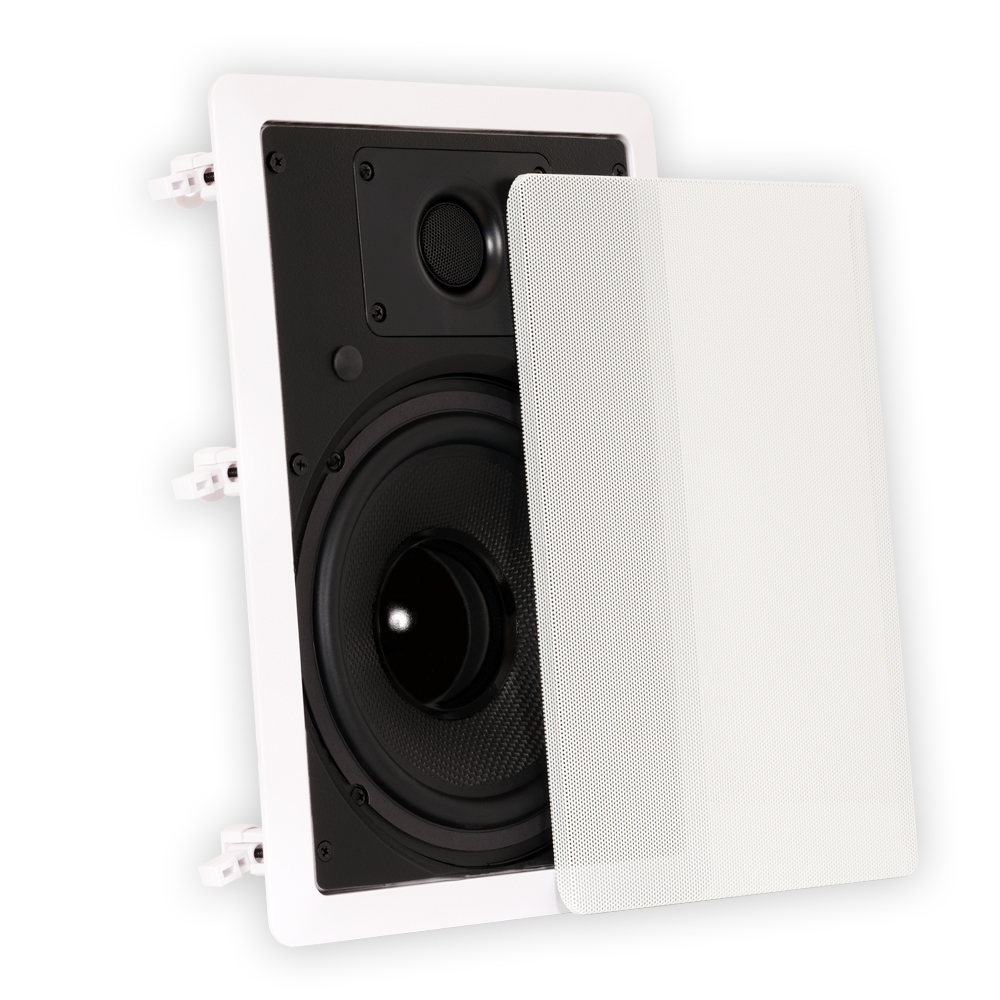 Theater Solutions TS80W In Wall 8" Speakers Surround Sound Home Theater 6 Pair Pack - image 2 of 5