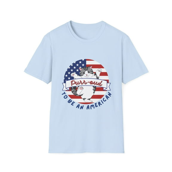 Proud to be an American Cat Patriotic Tee