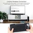 thumbnail image 6 of E30 2.4GHz Wireless Keyboard with Trackball Mouse Scroll Wheel Remote Control for Android Smart TV PC Notebook Silver, 6 of 7