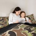 thumbnail image 4 of Castle Fairy Camo Duck Letter J Full Size Comforter Sets 3 Pieces for Men,Hunting Theme Bedding Sets for Rustic Art,Black Reversible, 4 of 6