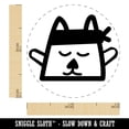 thumbnail image 2 of Ninja Kitty Cat Doodle Self-Inking Rubber Stamp Ink Stamper - Yellow Ink - Mini 1/2 Inch, 2 of 7