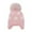 #140-Hot Pink, variant on Woman Beanie, Thickened Thermal with Striped, for Outdoor Cycling, Travel and Daily