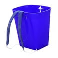 thumbnail image 3 of Cesta trasera para almacenar frutas, cubo de agua ligero con correas para los hombros para ir de compras, recoger setas, pescar al aire libre Azul, 3 of 8