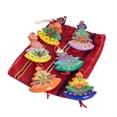 thumbnail image 2 of NOVICA Ceramic ornaments, 'Christmas Tree' (set of 6), 2 of 6