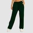 thumbnail image 5 of Women's Lined Sweatpants High Waisted Wide Leg Casual Pants with Pockets for Yoga Workout Comfort, 5 of 7