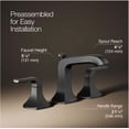 thumbnail image 6 of KOHLER Rubicon 8 in. Widespread 2-Handle Bathroom Faucet in Matte Black (Valve Included), 6 of 10