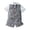 Grey, variant on lnmuld Toddler Boy Gentleman Outfit Set Plaid Bow Tie & Striped Vest 2 Piece Casual Daily Wear Size:3-4 Years