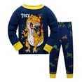 thumbnail image 3 of Conjuntos de Pijamas de dinosaurios para niños de 3 a 8 años, ropa de dormir para niños, Pijamas a rayas, Pijamas de animales para bebés, 3 of 4