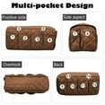 thumbnail image 6 of LAVA Sofa Chair Armrest Organizer Waterproof TV Remote Control Storage Organizer Holder for Smart Phone Books Magazines iPad Black, 6 of 9