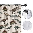 thumbnail image 4 of Blackout Kids Curtains,Beige Cartoon Dinosaurs Illustrations Pattern Childrens Insulated Curtains Set Of 2,Bedroom Essentials,Toddler Room Decor 52"x63", 4 of 5