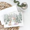 thumbnail image 2 of French Bulldog Fawn with Christmas Presents Greeting Cards and Envelopes Pack of 8 7 in x 5 in, 2 of 3