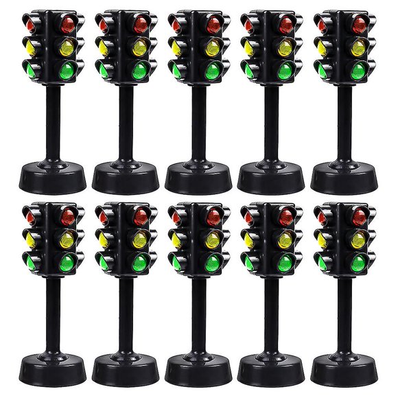 10 Pcs Train Toy Traffic Lamp Mini Traffic Light Traffic Light Lamp Led Traffic Stop Light Traffic Light