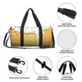 thumbnail image 3 of Sigee White Ice Cream Printed Multi-compartment Sports Gym Bag for Men and Women Large Capacity Travel Bag, Overnight Bag, 3 of 8