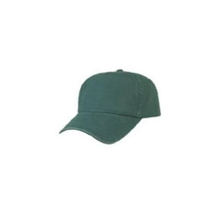 DDI 1476002 5 Panel Washed Cotton Cap - Dark Green Case Of 144
