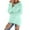 Mint Green, variant on Aoiroe Women's Fashionable Long Sleeve Pullovers Loose Fluffy Fuzzy Jumper Sweater Black L