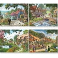 thumbnail image 2 of Bits and Pieces 4-In-1 Multi-Pack Village Life 500 Piece Jigsaw Puzzles by Steve Crisp 16" x 20", 2 of 11