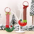 thumbnail image 2 of Christmas Elf Legs Red Green Knitted Stripe for Christmas Tree Decoration - Glitter Elf Boots Ornaments Pendants for Xmas Party Door Decor, 2 of 8