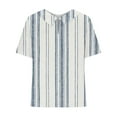 thumbnail image 4 of Ashirexll Womens Shirts Casual, Summer Shirts for Women, Womens Printed Casual Loose Fashion T-Shirt Short Sleeve Doll Collar Cute and Linen Blouse, 4 of 5