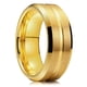 thumbnail image 3 of Anillos de banda de boda de tungsteno negro para hombres, anillo de compromiso de borde biselado de ranura negra, regalo de San Valentín, moda, 8mm, 3 of 3