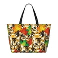 thumbnail image 2 of Kdxio Kittens With Maple Leaves for Beach Bag for Women Large Beach Tote Bag Waterproof Sandproof Swim Bag with Zipper Pockets Beach Vacation Travel, 2 of 7
