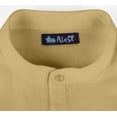 thumbnail image 6 of Atasi Indian Mens Short Kurta Henley Shirt Long Sleeve Mandarin Collar Shirt, 6 of 7