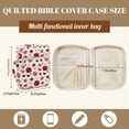thumbnail image 7 of Pzuqiu Ladybug Bible Cover Bag for Women Large Capacity Scripture Study Carrying Book Cover Quilted Church Bag with Handle &Pocket Perfect Gift for Girls Women, 7 of 7