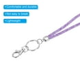 thumbnail image 4 of Uxcell Bling Keychain Lanyard Crystal Lanyard Keychain with Metal Clasp Purple, 4 of 6