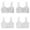 White 2PCS & Grey 2PCS, variant on 4 PCS Kids Girls Underwear Cotton Bra Vest Children Underclothes Sport Undies Clothes Girls Bras Underwire L