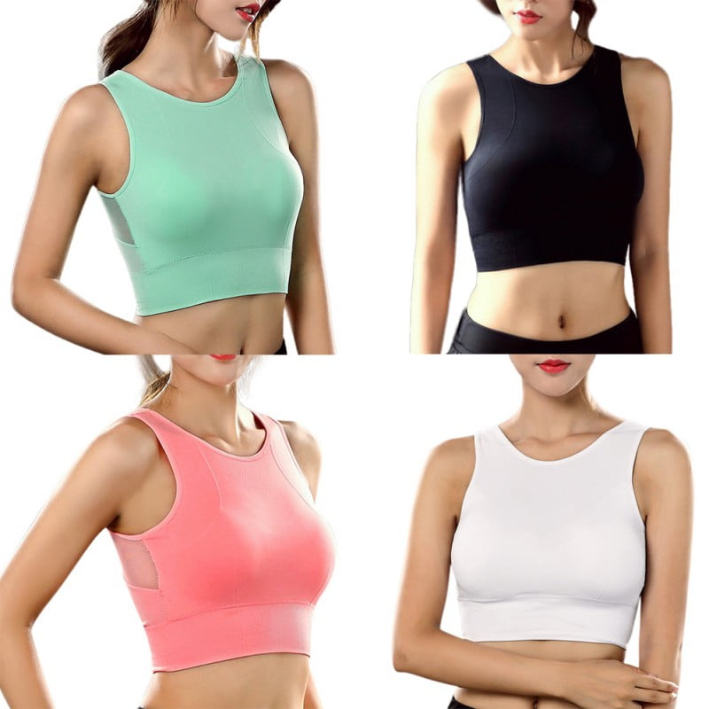 Sexy Sports Padded Bra Push Up Criss Cross Back Bra Yoga Gym Fitness Tank Tops - Walmart.com