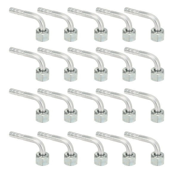 Car AC Angled Connector,20PCs Car Air Conditioner Car AC Aluminum Connector A Degree Elbow Joint World-Class Design