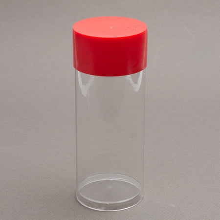 Airtite Red Lid Coin Holder Storage Tube Holds all Air-Tite "A" Coin Capsules, 1 Pack