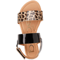 thumbnail image 5 of bebe Girls’ Sandal – Two Strapped Patent Leatherette Glitter Sandals (Toddler/Little Kid), 5 of 7