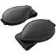 thumbnail image 1 of Estuche para gafas de coche, 2 piezas de cuero con cierre magnético, soporte para gafas de coche, soporte universal para gafas de sol, clip para colgar gafas para coche, negro brillar Electrónica, 1 of 5