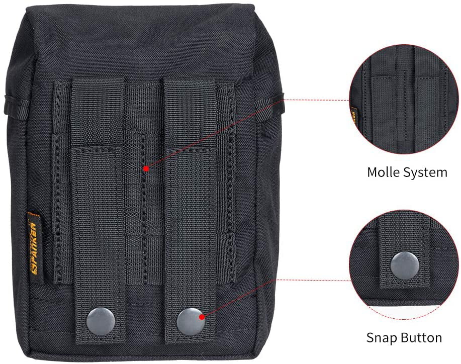 Explorer Tactical Medical Molle Bag Pouch Emergency Survival Kit Black 