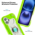 thumbnail image 2 of Allytechgroup Military-Grade Phone Case for Apple iPhone 16 Plus, Heavy Duty iPhone 16 Plus Cover with 360° Ring Kickstand, Shockproof TPU+PC Bumper, Raised Edges, Drop Protection, Mint, 2 of 6
